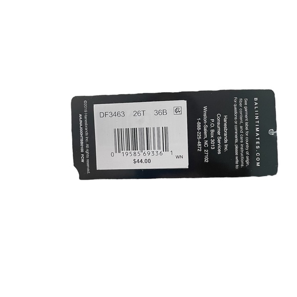 Bali Cool Comfort Fabric Bra  NWT 36B - Picture 4 of 5